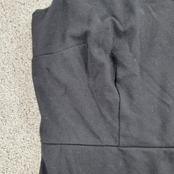 Talbots Womens Dress 14 Black Bow Sleeveless Ponte Stretch Preppy Sheath - Picture 10 of 12